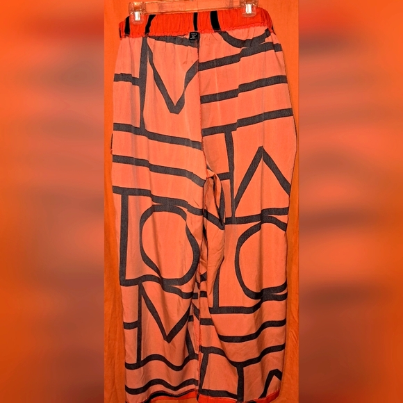 SHEIN CURVE WIDE LEG PANTS Sz 0X - Picture 6 of 11